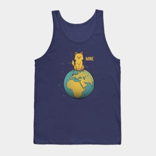 World Domination Planet Earth Mine by Tobe Fonseca Tank Top